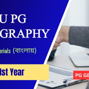 NSOU PG Geography Study materials (1st year)